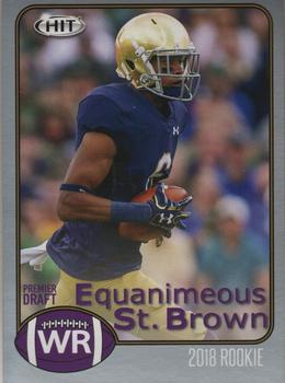 2018 SAGE HIT - Silver #72 Equanimeous St. Brown Front
