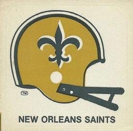 1978 Kellogg's NFL Helmet Stickers #17 New Orleans Saints Front