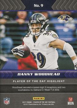 2017 Panini Player of the Day #9 Danny Woodhead Back