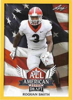 2018 Leaf Draft - All American Gold #AA-12 Roquan Smith Front