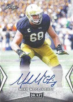 2018 Leaf Draft - Autographs #BA-MM2 Mike McGlinchey Front