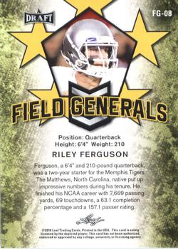 2018 Leaf Draft - Field Generals #FG-08 Riley Ferguson Back