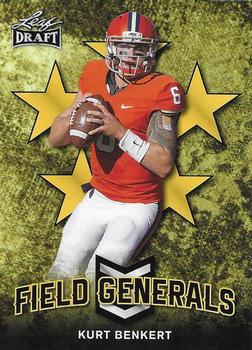 2018 Leaf Draft - Field Generals Gold #FG-05 Kurt Benkert Front