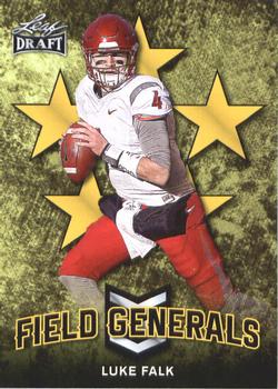 2018 Leaf Draft - Field Generals Gold #FG-06 Luke Falk Front