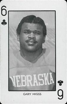1974 Nebraska Cornhuskers Playing Cards #6♣ Gary Higgs Front