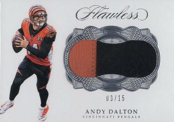 2017 Panini Flawless - Patches Silver #PA-AD Andy Dalton Front