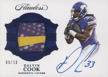 2017 Panini Flawless - Signature Gloves Sapphire #SG-DC Dalvin Cook Front