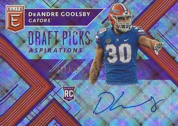 2018 Panini Elite Draft Picks - Draft Picks Autographs Aspirations Purple #133 DeAndre Goolsby Front