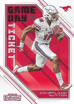 2018 Panini Contenders Draft Picks - Game Day Ticket #7 Courtland Sutton Front