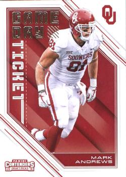 2018 Panini Contenders Draft Picks - Game Day Ticket #38 Mark Andrews Front