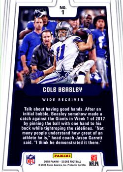 2018 Score - All Hands Team #1 Cole Beasley Back