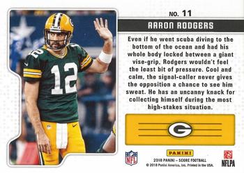 2018 Score - Signal Callers #11 Aaron Rodgers Back