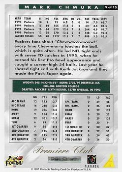 1997 Score Green Bay Packers - Premiere Club #9 Mark Chmura Back