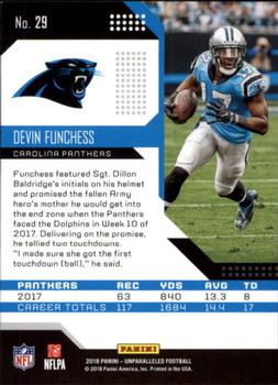 2018 Panini Unparalleled #29 Devin Funchess Back