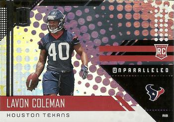 2018 Panini Unparalleled #269 Lavon Coleman Front