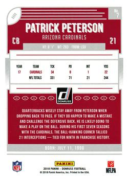 2018 Donruss #7 Patrick Peterson Back