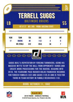 2018 Donruss #20 Terrell Suggs Back