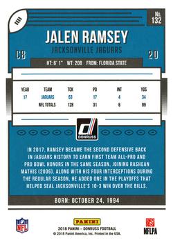 2018 Donruss #132 Jalen Ramsey Back