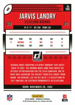 2018 Donruss #165 Jarvis Landry Back