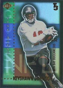 2000 Collector's Edge T3 - Edge Quest Preview Gold #EQ6 Keyshawn Johnson Front