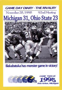 2002 TK Legacy Michigan Wolverines - Game Day Diary The Rivalry #GR1995 92nd Meeting Front