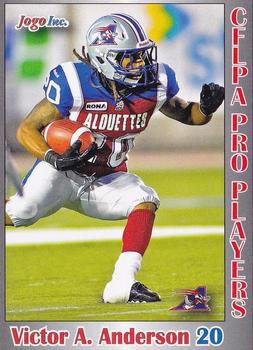 2012 JOGO CFLPA Pro Players #155 Victor Anderson Front