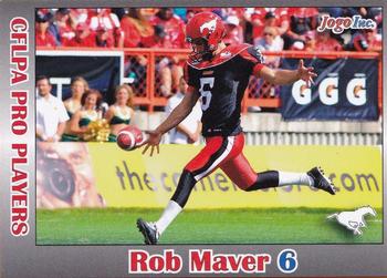 2012 JOGO CFLPA Pro Players #184 Rob Maver Front