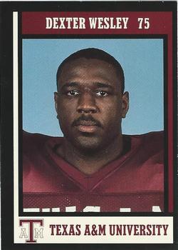1992 Texas A&M Aggies #5 Dexter Wesley Front