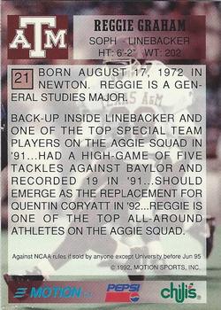 1992 Texas A&M Aggies #21 Reggie Graham Back