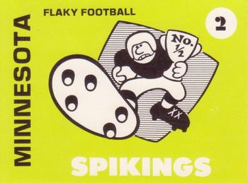 1975 Laughlin Flaky Football #2 Minnesota Spikings Front