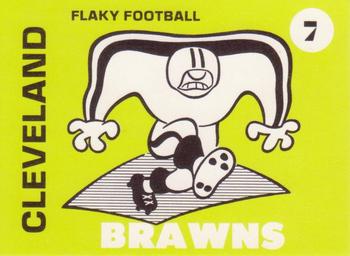 1975 Laughlin Flaky Football #7 Cleveland Brawns Front