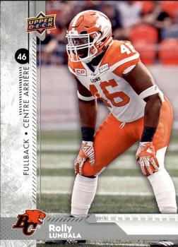 2018 Upper Deck CFL #77 Rolly Lumbala Front