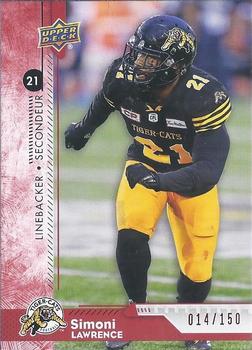 2018 Upper Deck CFL - Red #11 Simoni Lawrence Front