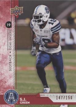 2018 Upper Deck CFL - Red #41 S.J. Green Front