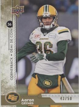 2018 Upper Deck CFL - Gold #31 Aaron Grymes Front
