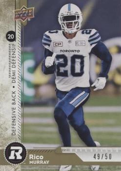 2018 Upper Deck CFL - Gold #126 Rico Murray Front