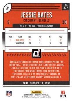 2018 Donruss - Jersey Number #372 Jessie Bates Back