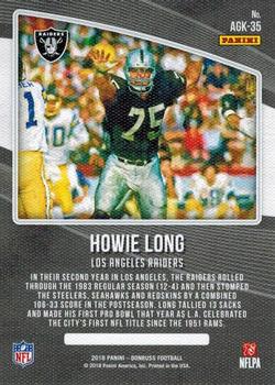 2018 Donruss - All-Time Gridiron Kings Studio Series #AGK-35 Howie Long Back