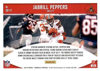 2018 Donruss - Snow Days #SD-11 Jabrill Peppers Back