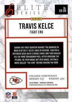 2018 Donruss - Elite Series #ES-26 Travis Kelce Back