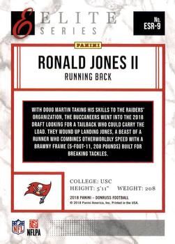 2018 Donruss - Elite Series Rookies #ESR-9 Ronald Jones II Back