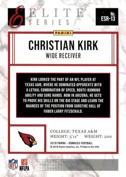 2018 Donruss - The Elite Series Rookies #ESR-13 Christian Kirk Back