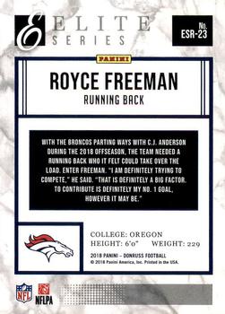 2018 Donruss - The Elite Series Rookies #ESR-23 Royce Freeman Back