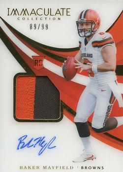 2018 Panini Immaculate Collection #101 Baker Mayfield Front