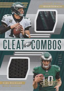 2018 Panini Absolute - Cleat Combos #CC-CW Mack Hollins  / Carson Wentz Front