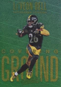 2018 Panini Absolute - Covering Ground Spectrum Gold #CG-LB Le'Veon Bell Front