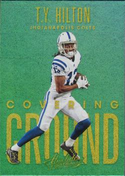 2018 Panini Absolute - Covering Ground Spectrum Gold #CG-TH T.Y. Hilton Front