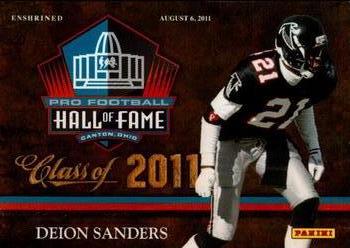 2011 Panini Pro Football Hall of Fame #6 Deion Sanders Front