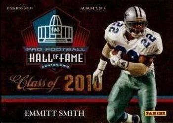 2010 Panini Pro Football Hall of Fame #1 Emmitt Smith Front