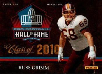 2010 Panini Pro Football Hall of Fame #3 Russ Grimm Front